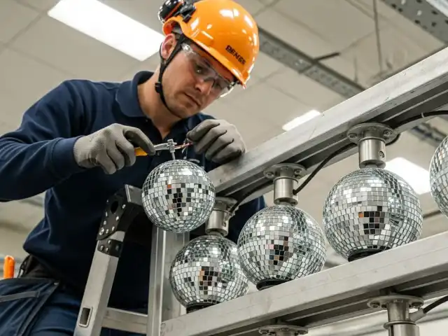 Limpieza especializada de bolas disco espejadas