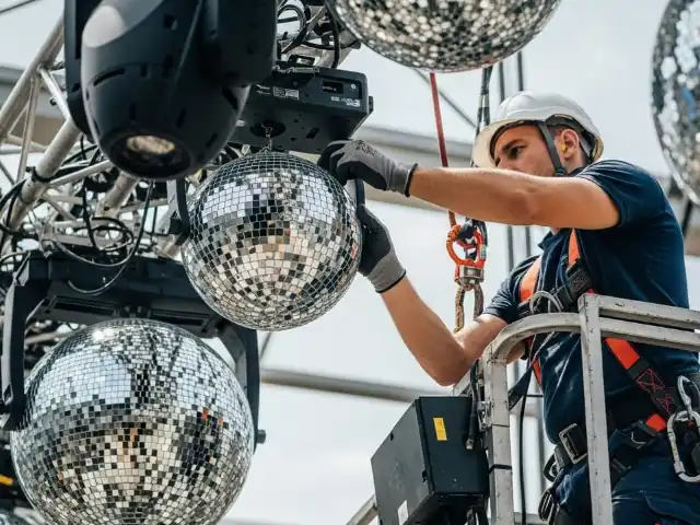 Mantenimiento de espejos de bola disco